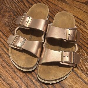 Birkenstock Kids Rose Gold Sandals